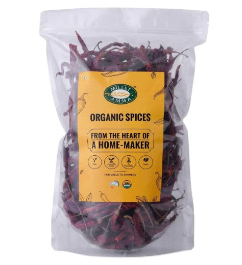 Millet Amma Organic Guntur Red Chilli Whole
